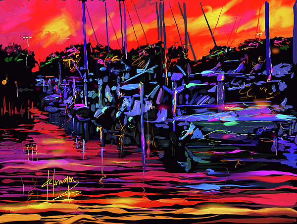 Boats in San Diego Harbor by DC Langer Boats in San Diego Harbor by DC Langer